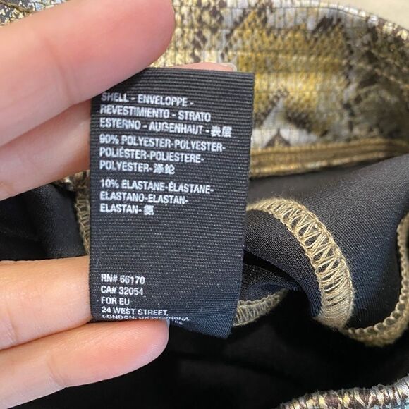 Free People Gold Snake Skin Print Leggings - Picture 11 of 13